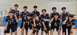 (예산 삽교중) 학교스포츠클럽 배구경기에서  2:0으로 우승을 거머쥐다. 사진